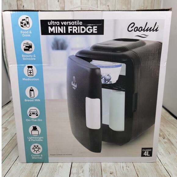 Cooluli Classic 4 Liter Portable Compact Multipurpose Cooler Warmer Mini Fridge - Picture 1 of 6
